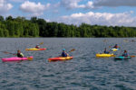 people kayaking on Lake Needwood
