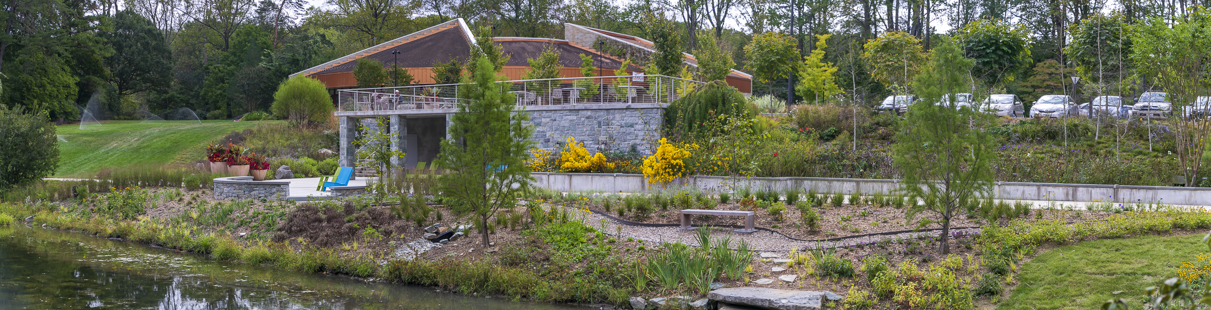 Landscape view of Brookside Gardens