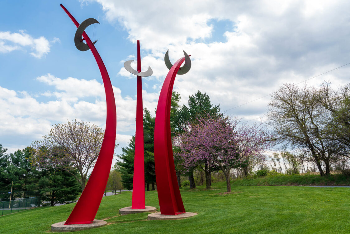 Wind Harps Sculpture at Damascus Recreational Park