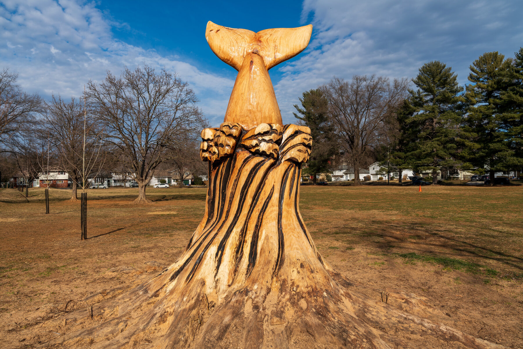 Art sculpture at Bradley Local Park