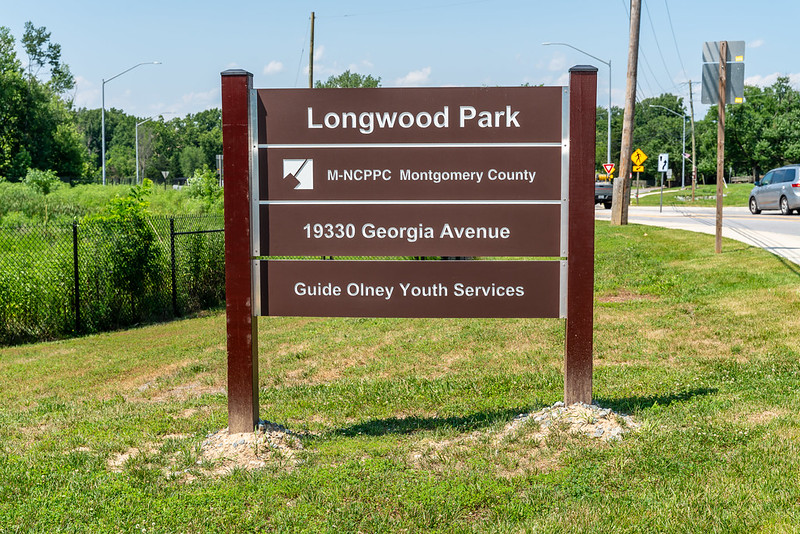 Sign at Longwood Local Park