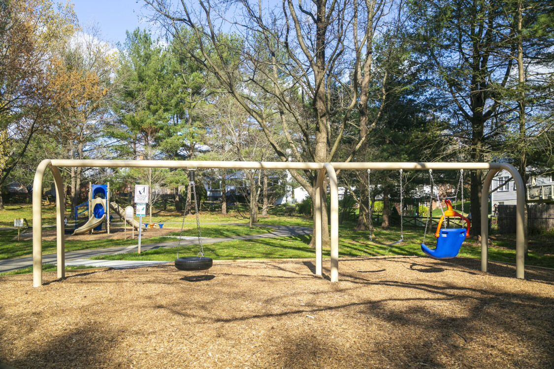 Swing set at Highland Stone Neighborhood Park
