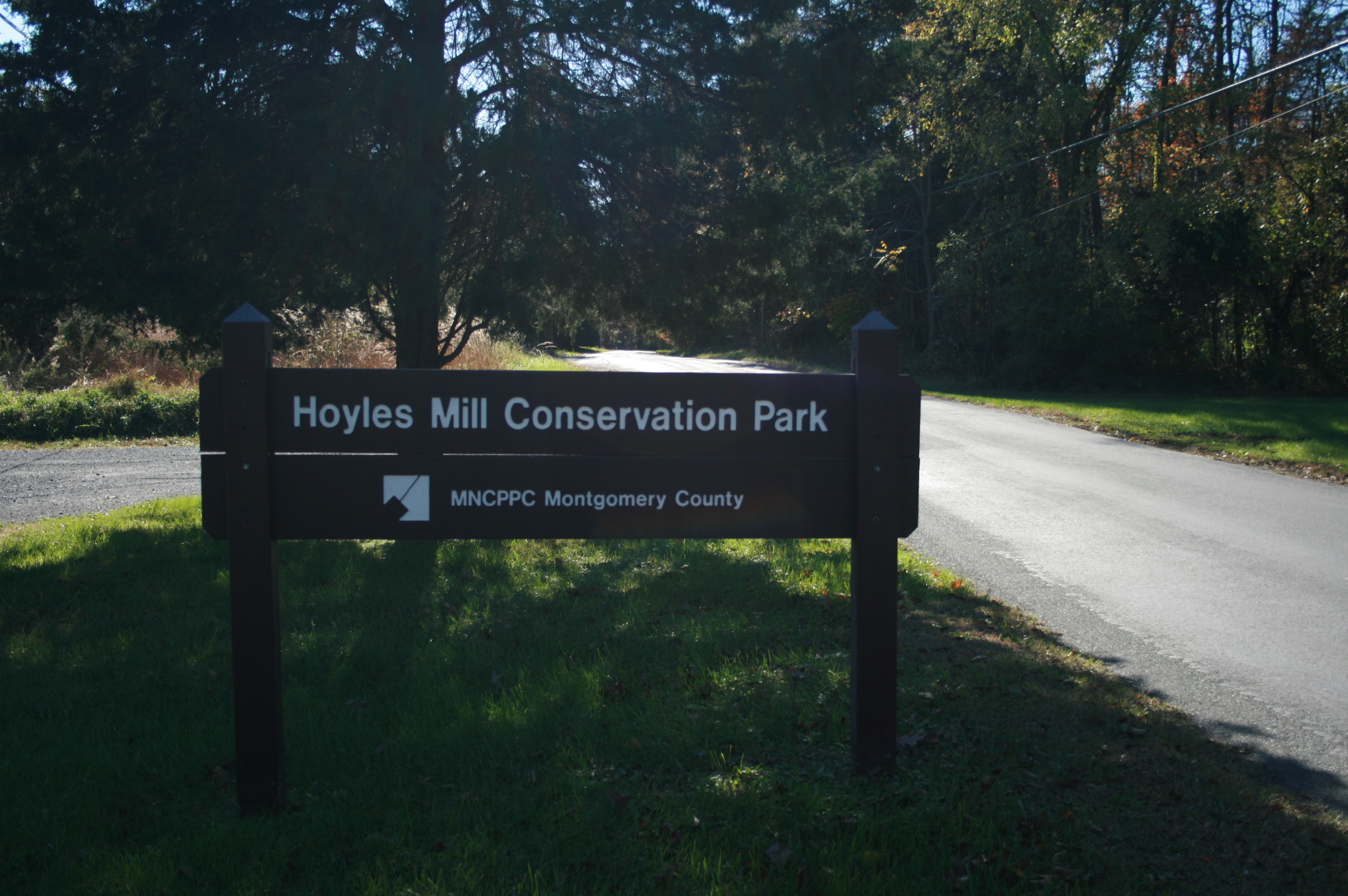 Hoyles Mill Conservation Park sign