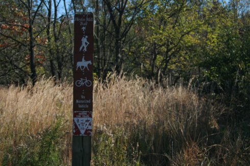 Trail Sign Hoyles Mill Conservation Park