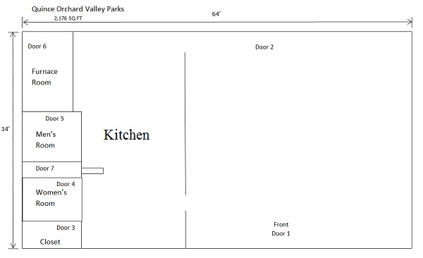 Quince Orchard Valley Park Activity Building Floor Plan 