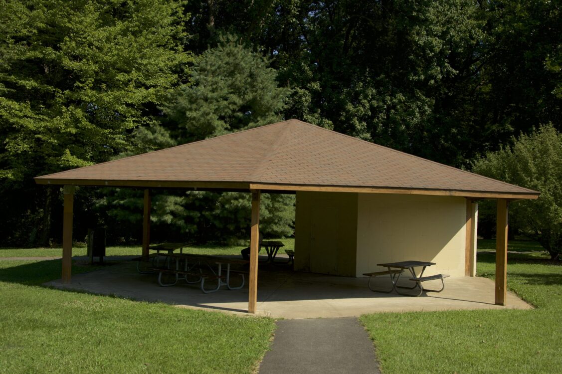 picnic shelter at Stewartown Local Park