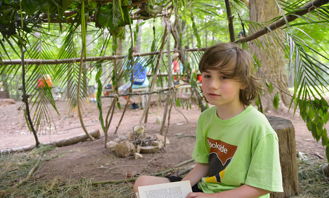 Child at Brookside Nature Center Summer Camps