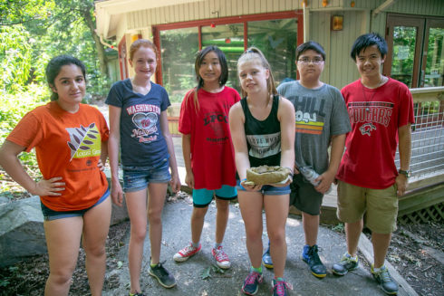 Volunteer summer camp counselors at Locust Grove Nature Center