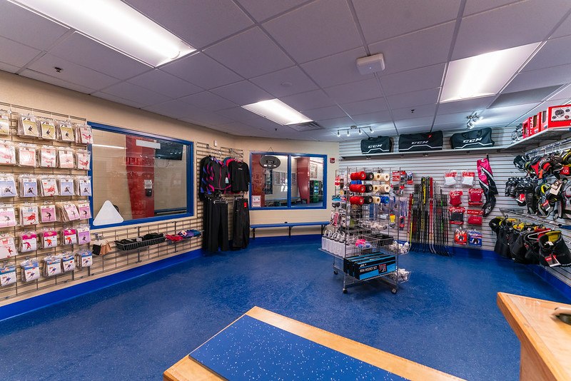 Wheaton Ice Arena pro shop interior