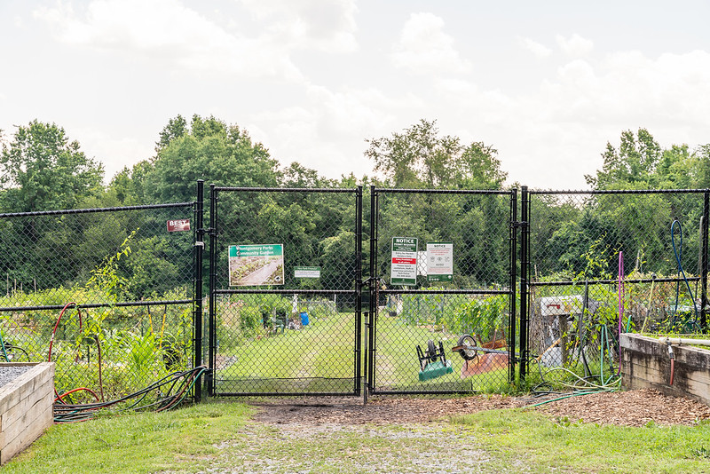 gate at Briggs Chaney Community Garden
