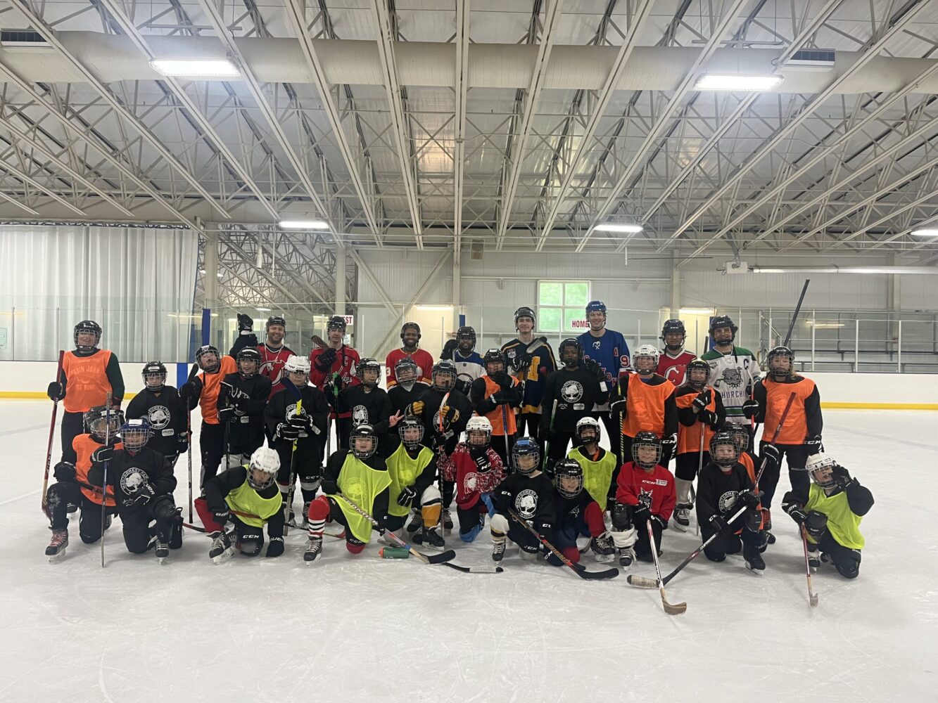 hockey camp skaters