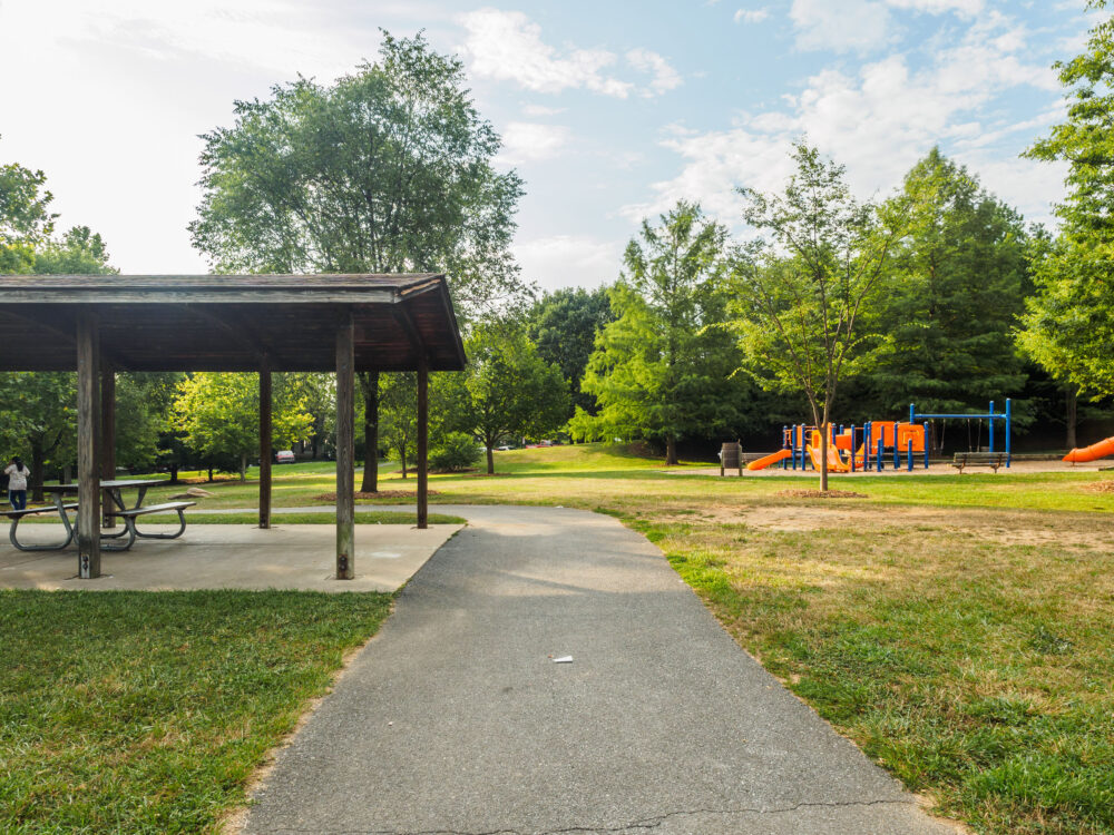 Picnic Shelter and Playground at Centerway Local Park
