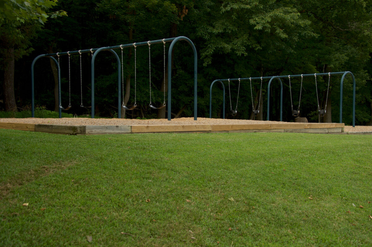 Swing set at Colesville Local Park