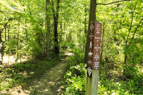 Crow's Foot Trail at Fairland Recreational Park Trails