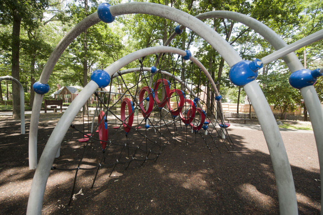 Climber playground at Flower Avenue Urban Park