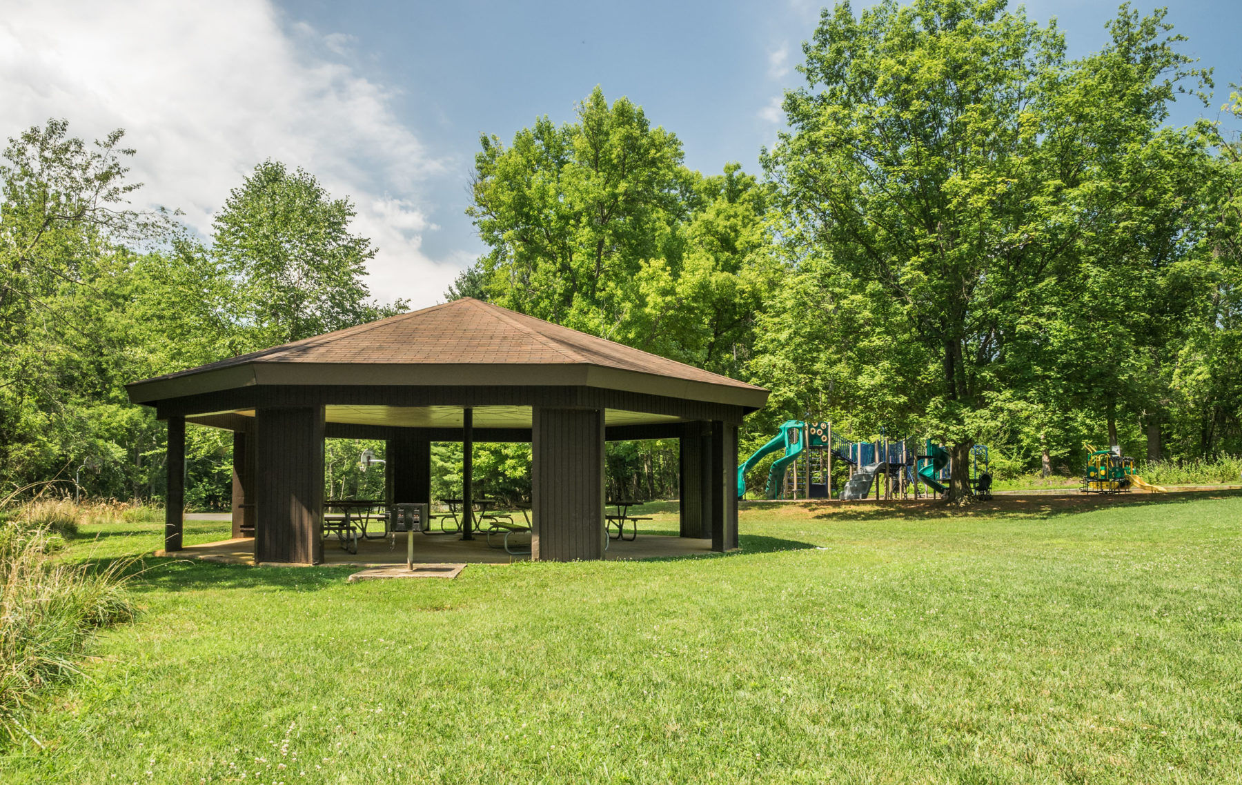 picnic pavilion flower valley neighborhood park