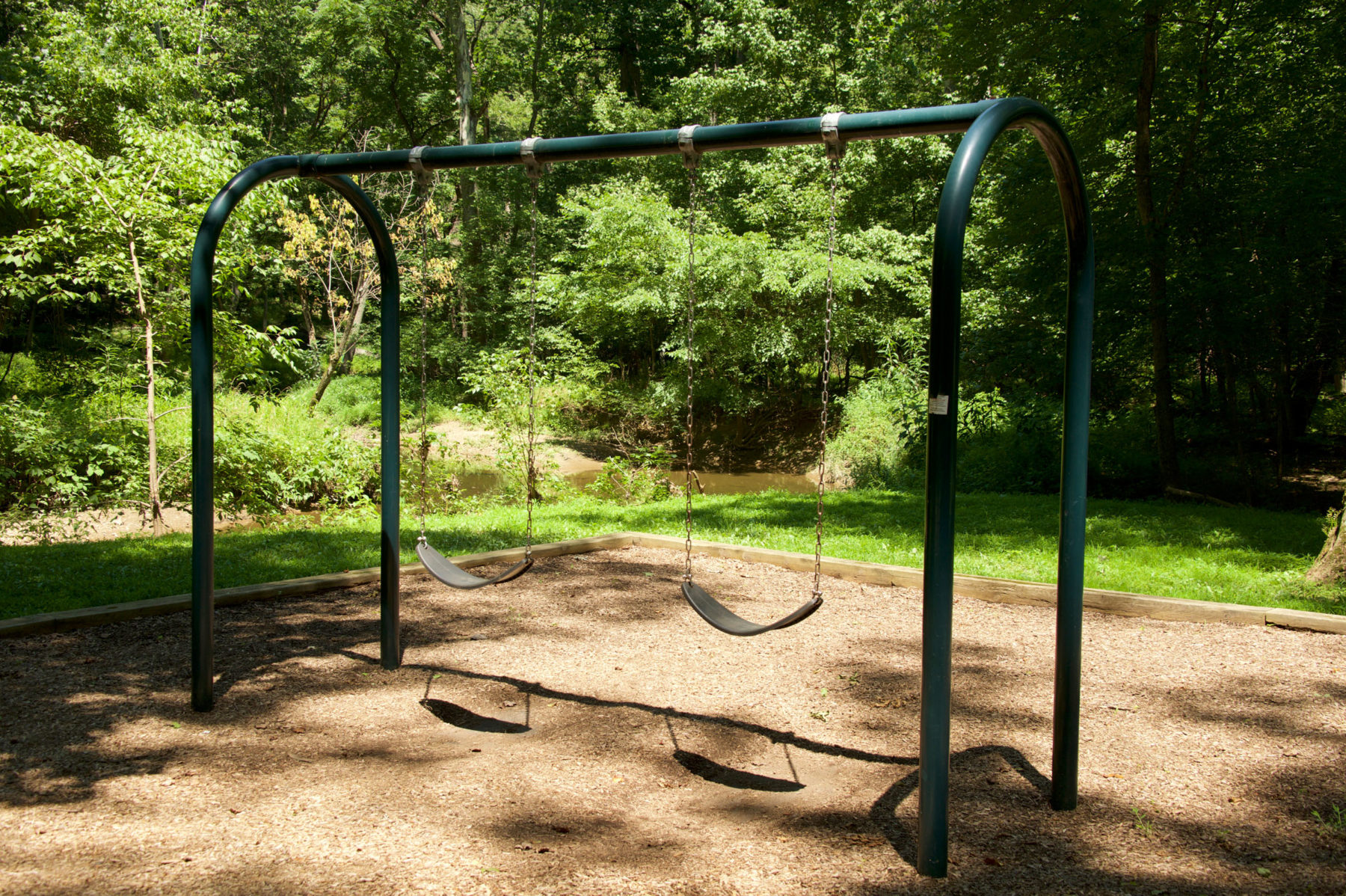Swing set at Gregerscroft Neighborhood Park