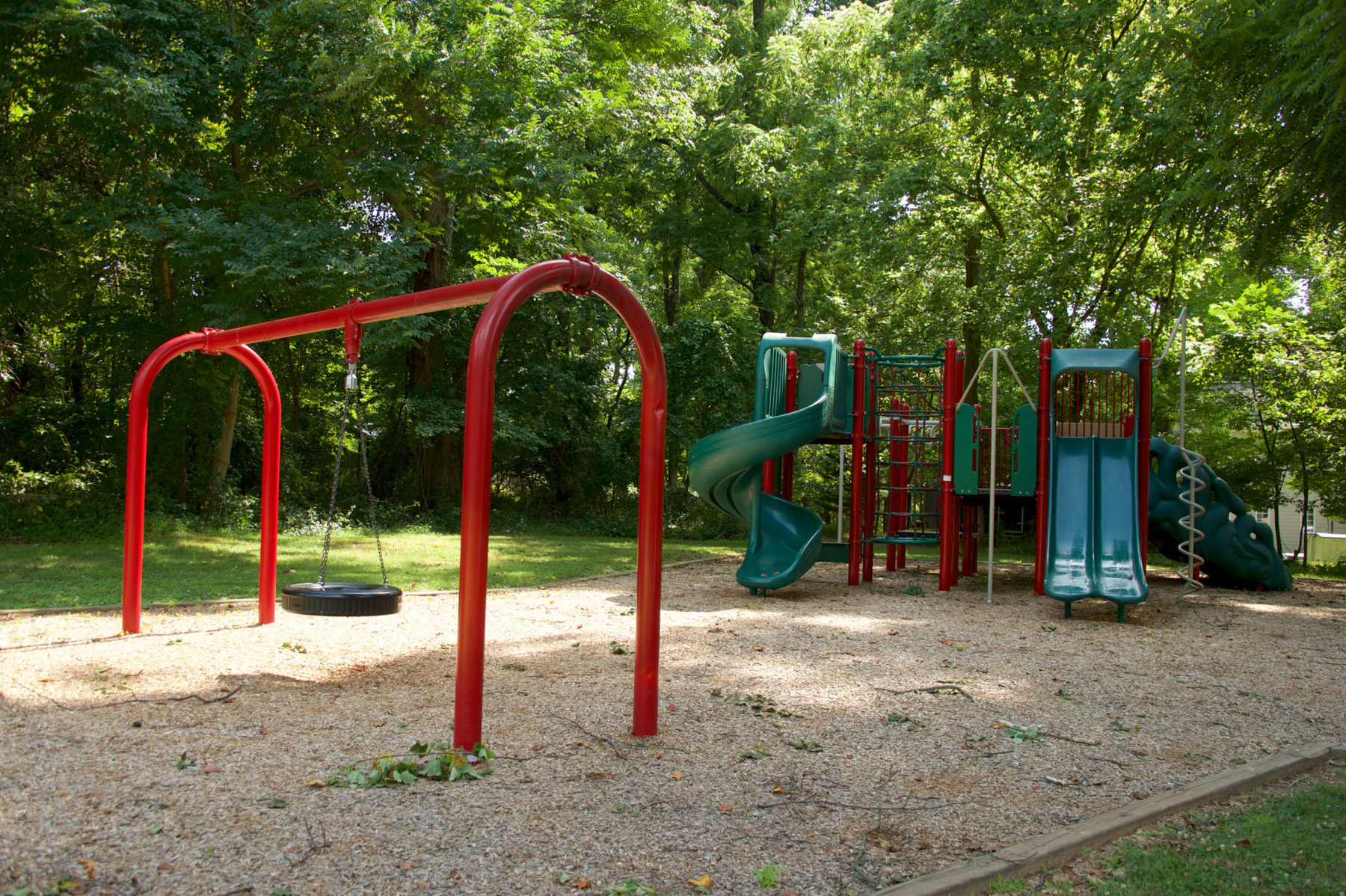 tire swing and playground heritage farm neighborhood park