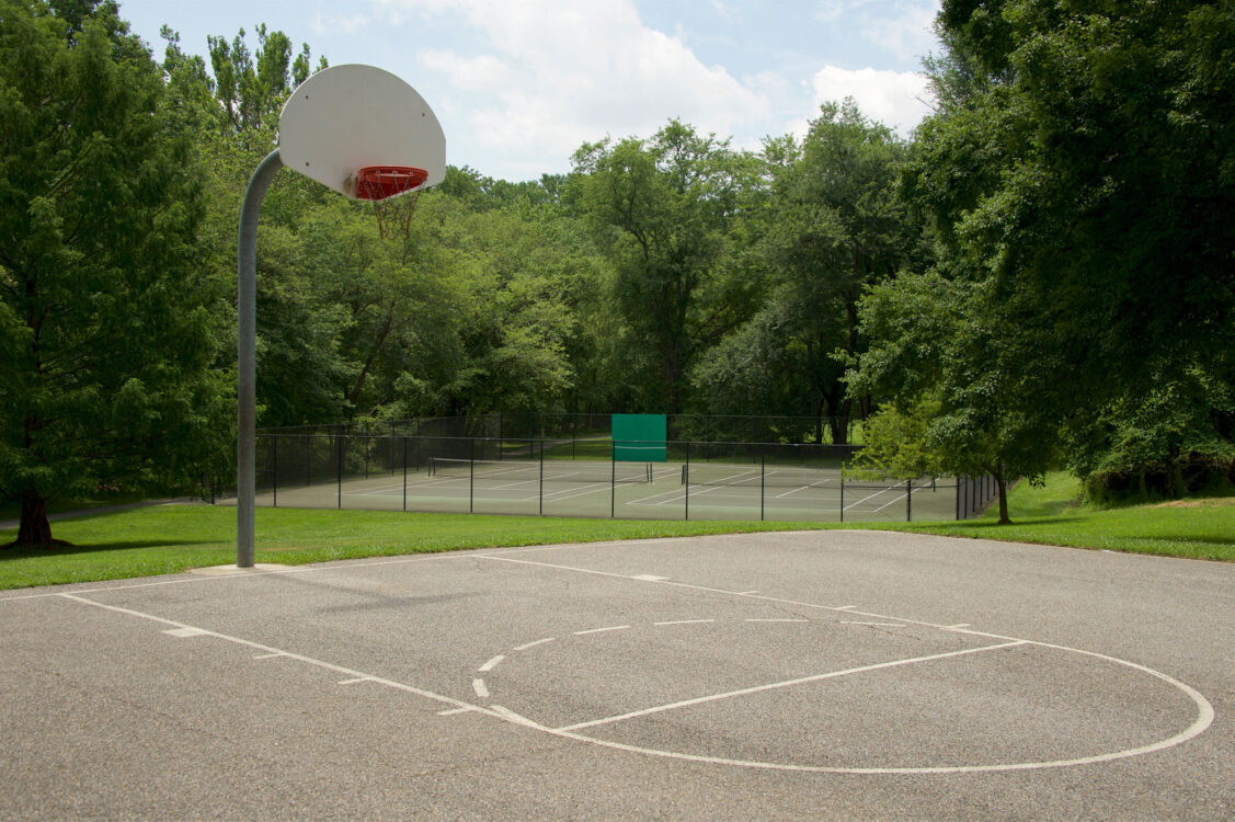 Basketball court at Pilgrim Hills Local Park