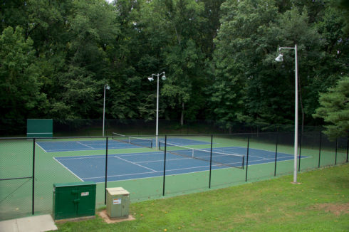 Tennis Court at Seven Locks Local Park