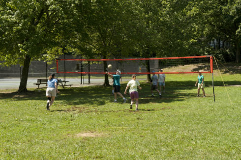 Patrons playing Volleyball at Silver Spring Intermediate Neighborhood Park