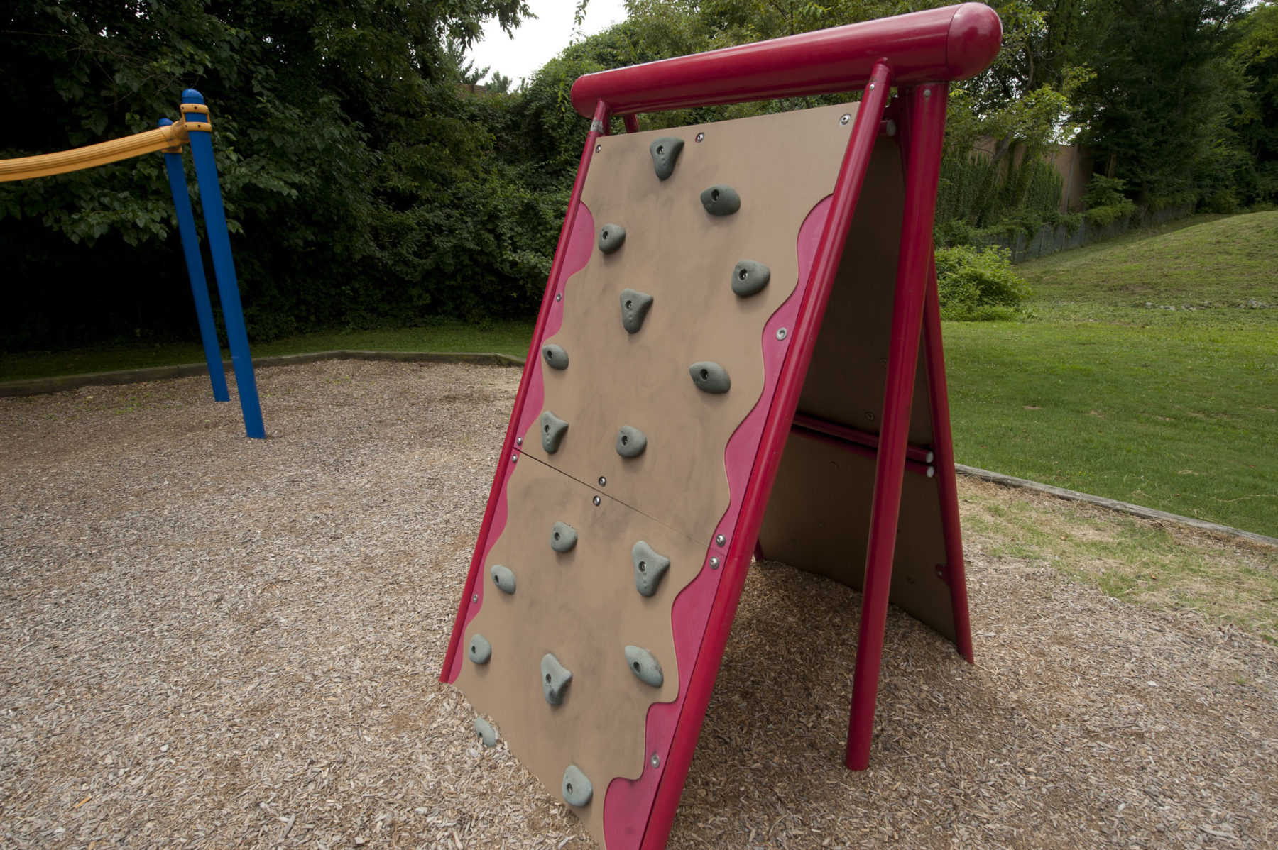 Rock climber at South Four Corners Neighborhood Park