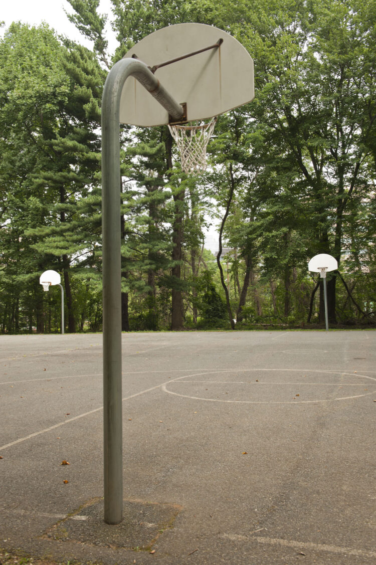 Basketball court at Stratton Local Park