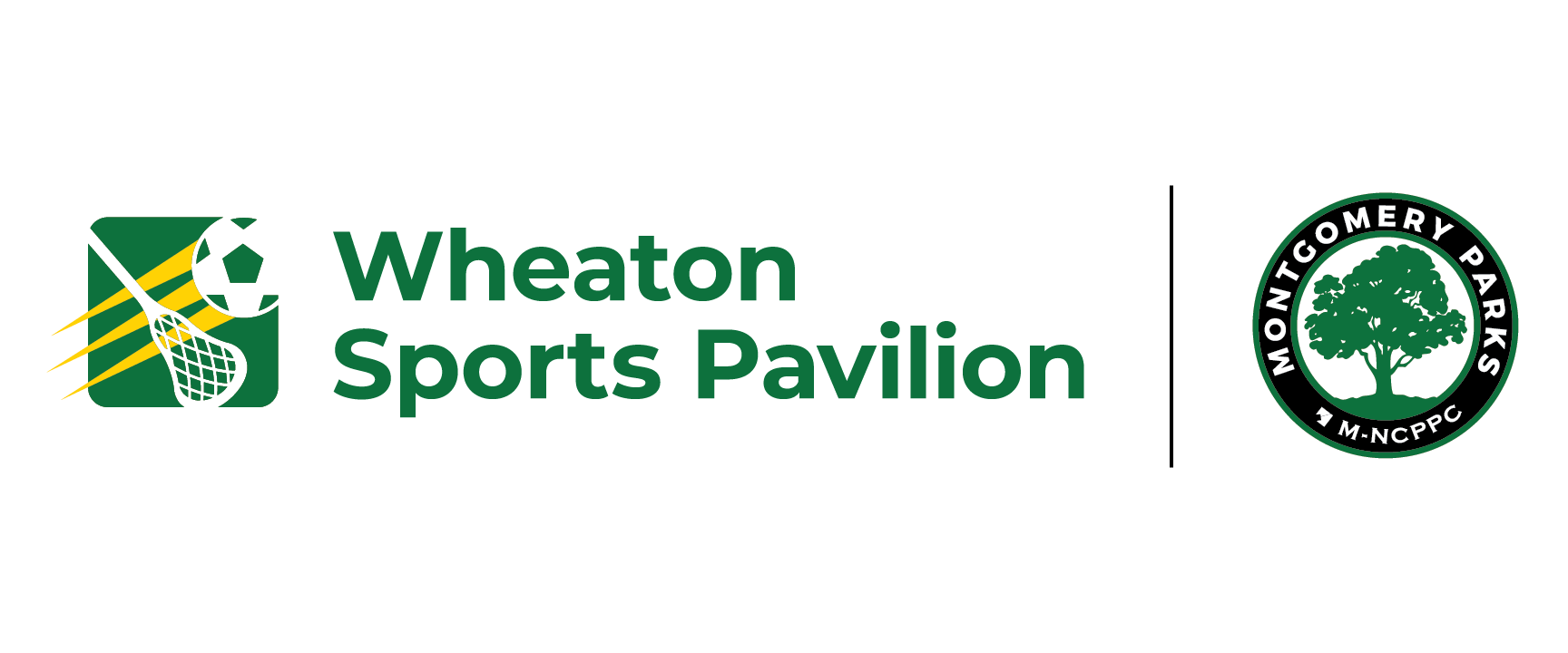 Wheaton Sports Pavilion Logo and Montgomery Parks logo