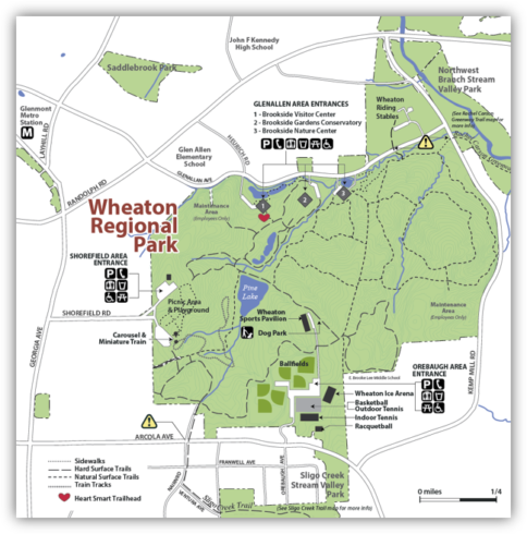 Map of Wheaton Regional Park