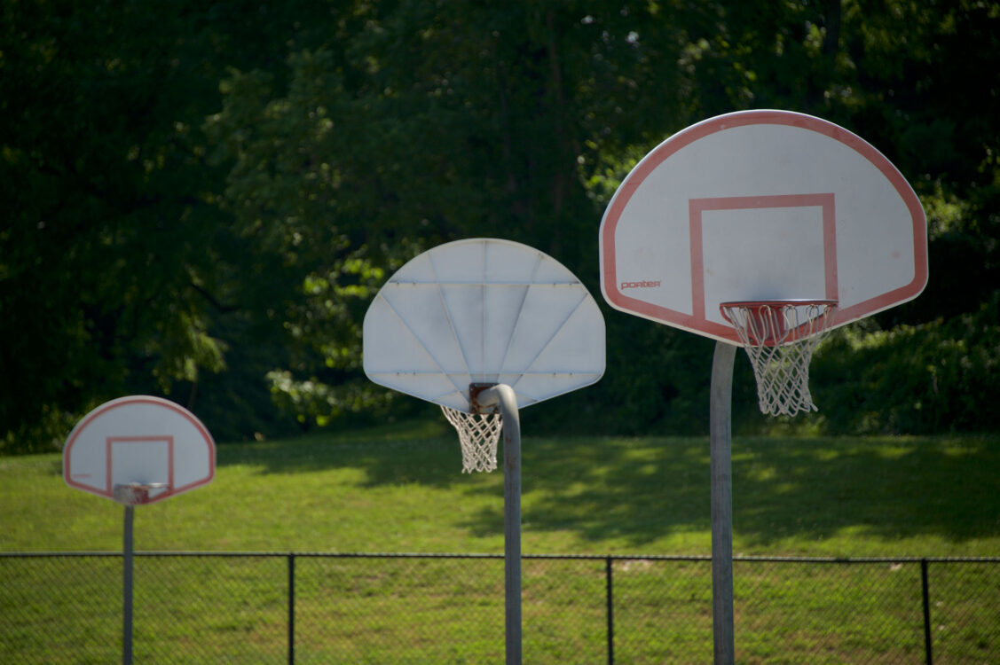 Basketball Court Wood Local Park