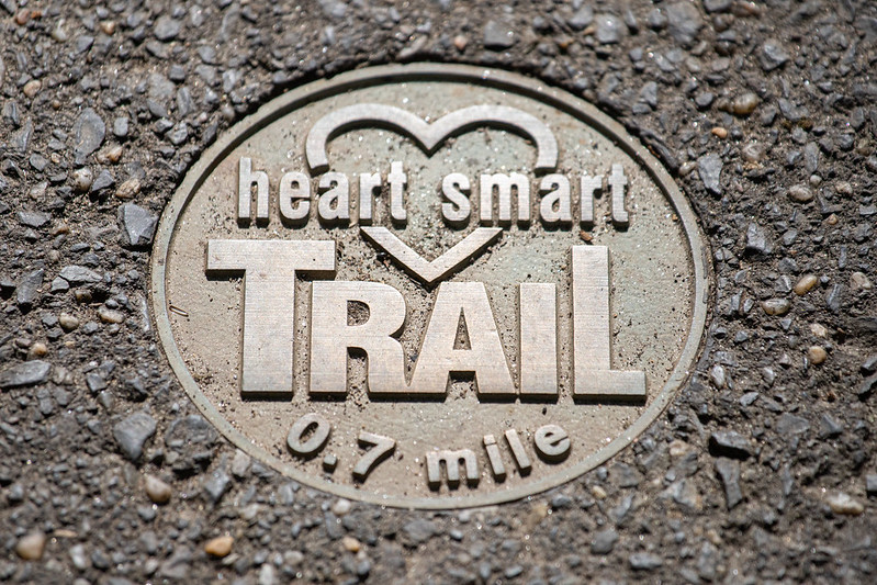 recessed in the pavement heart smart trail mile marker