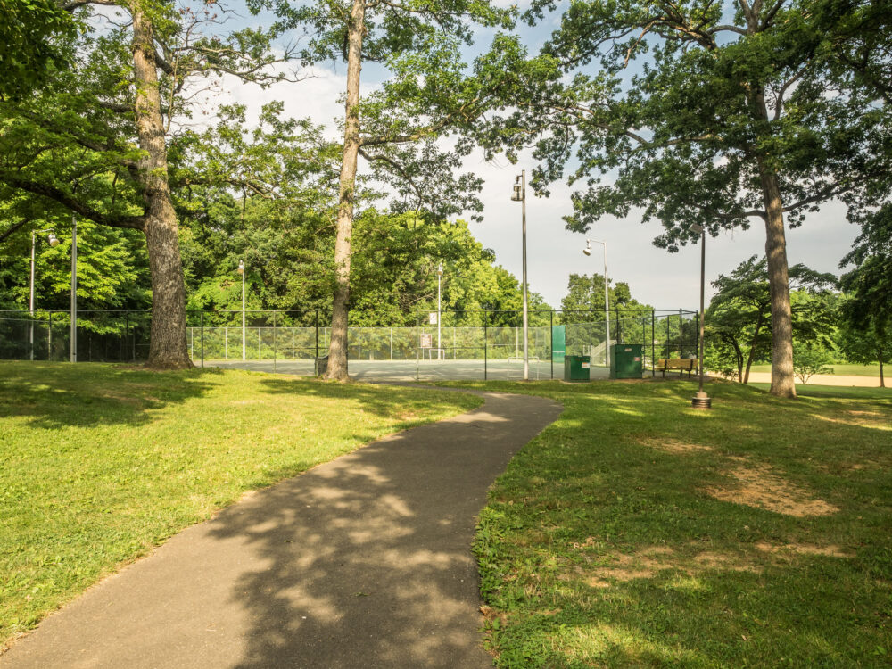 Tennis Court at Johnson's Local Park