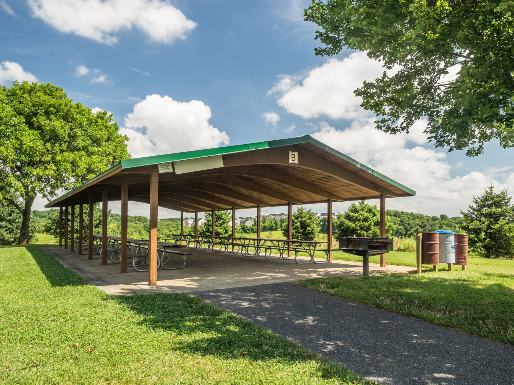 picnic shelter Ovid Hazen Wells Recreational Park