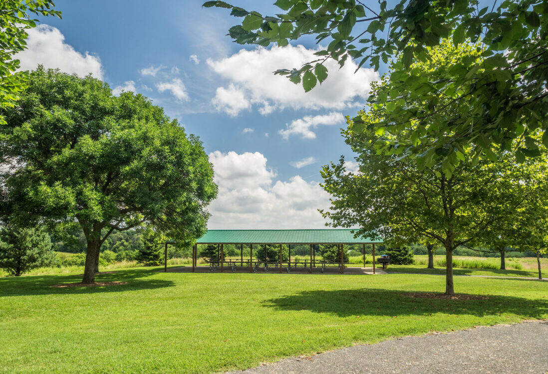 picnic shelter at Ovid Hazen Wells Recreational Park