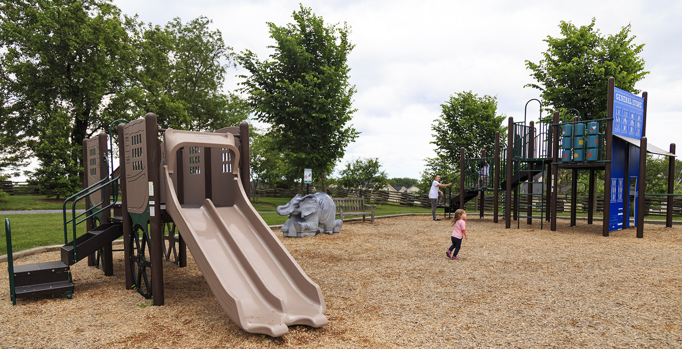 Child on Playground at dowdens Park