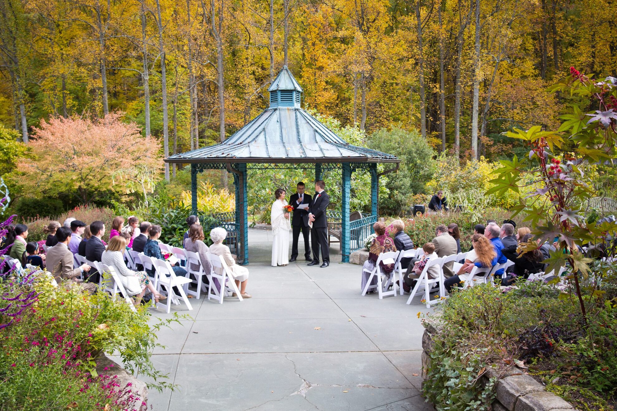 Wedding Brookside Gardens Fall