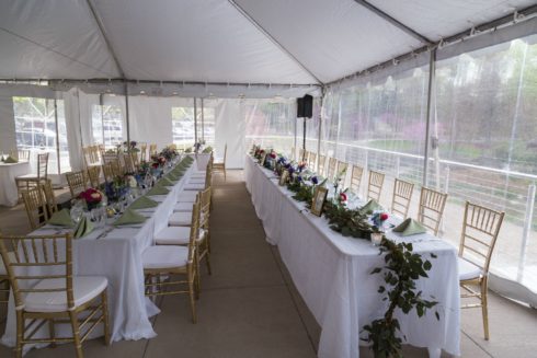 Dinner Tables for Wedding at Brookside Gardens