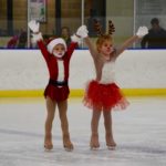 Skaters in holiday ice show