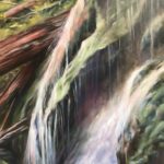 Falling Water, Oil by Gale Marcus $350 , Brookside Gardens