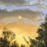 December Sunset by Heike Gramckow $650, Art Exhibit at Brookside Gardens,