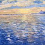 Lakeside Sunset by Heike Gramckow $650, Art Exhibit at Brookside Gardens,