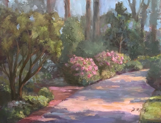 Brookside Garden Path by Debbie Miller $275, painting, Brookside Gardens