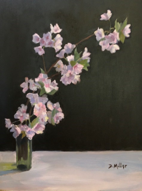 Cherry Blossoms by Debbie Miller $275, painting, Brookside Gardens