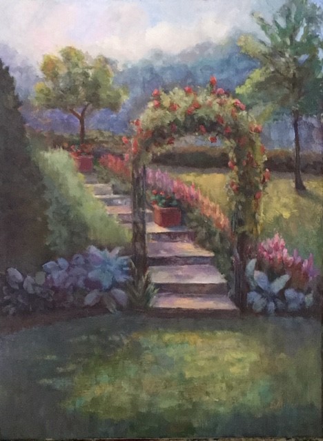 Come to the Garden by Debbie Miller $495, Painting, Brookside Gardens