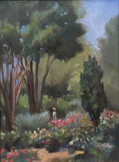In the Rose Garden by Debbie Miller $250, painting, Brookside Gardens