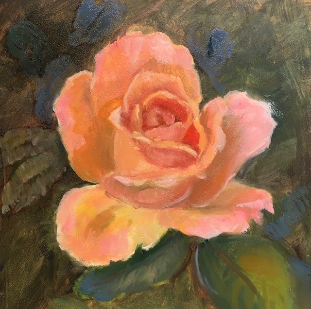 Just Peachy by Debbie Miller $95, painting, Brookside Gardens