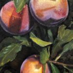 Ann's Peaches by Katherine R. Richards $140, Art Exhibit at Brookside Gardens,