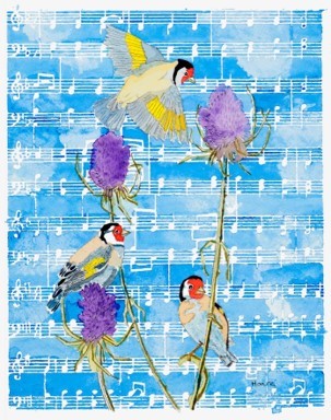 Morning Song 1 by Alexandra Treadaway-Hoare $400, Painting, Brookside Gardens,