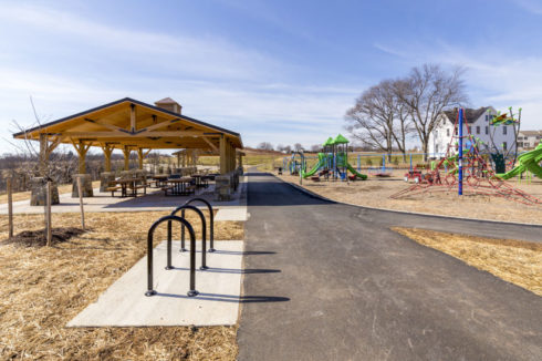 Picnic Shelter and Playground at Clarkmont Local Park