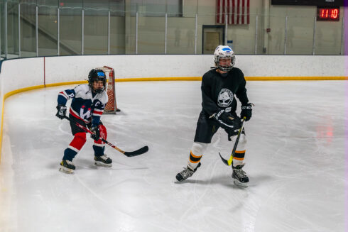 two hockey players